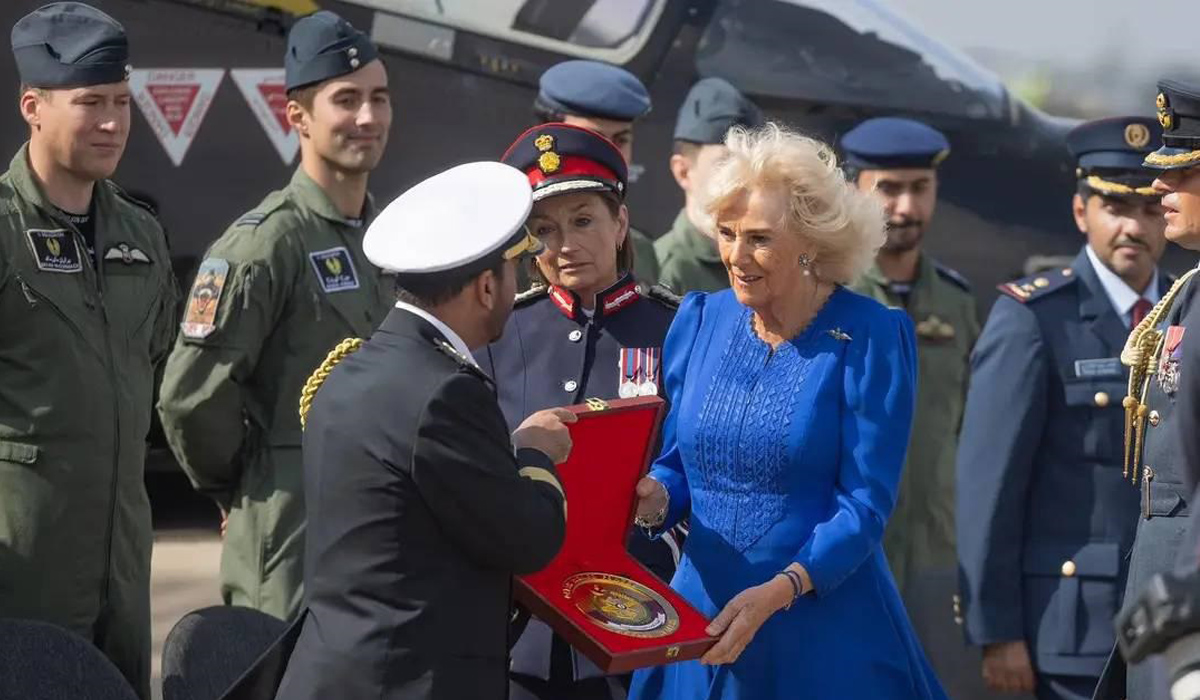 Queen Camilla Visits Qatari-British Joint Squadron